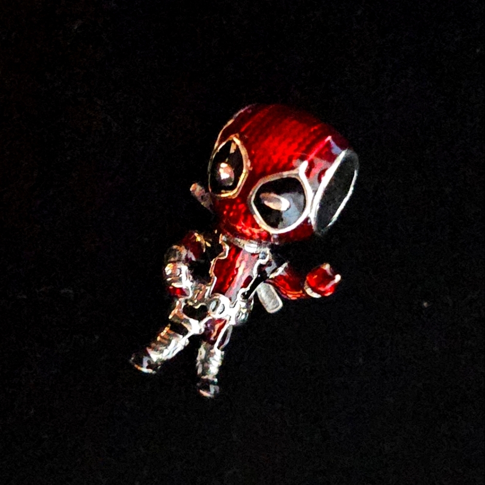 Deadpool Sterling Silver Charm